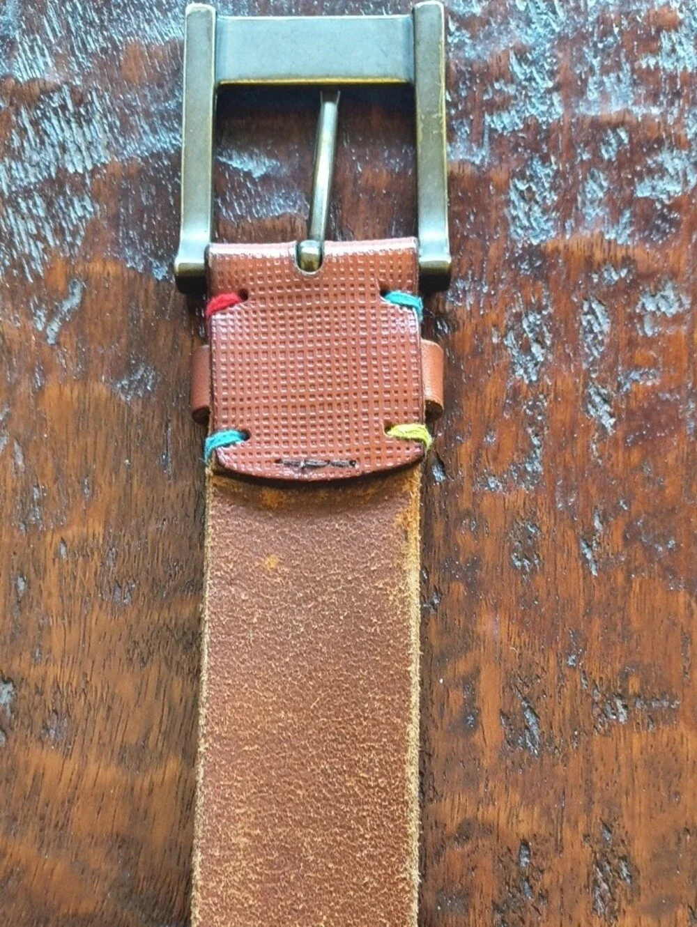 Original Penguin Brown Leather Belt Men's Sz 34